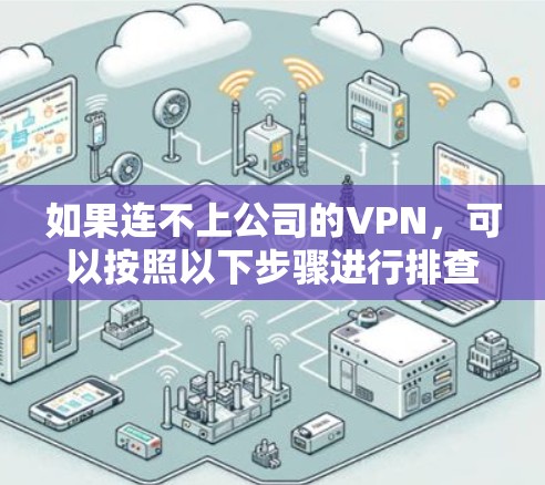 如果连不上公司的VPN,可以按照以下步骤进行排查和解决