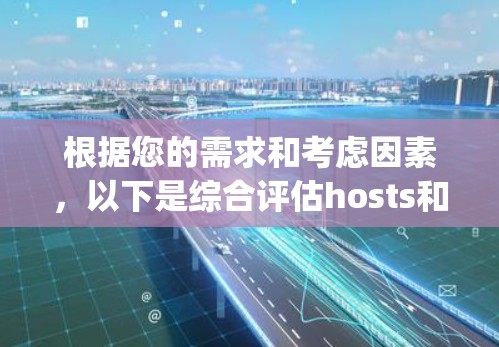 根据您的需求和考虑因素,以下是综合评估hosts和vpn的建议