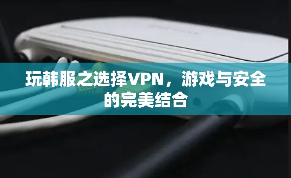 玩韩服之选择VPN,游戏与安全的完美结合