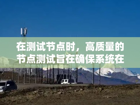 在测试节点时,高质量的节点测试旨在确保系统在处理大量数据或任务时的稳定性和性能。以下是一个详细的高质量节点测试指南,帮助您设计和执行高效的测试 在测试节点时,高质量的节点测试旨在确保系统在处理大量数据或任务时的稳定性和性能。以下是一个详细的高质量节点测试指南,帮助您设计和执行高效的测试
