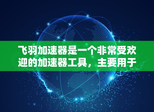 飞羽加速器是一个非常受欢迎的加速器工具,主要用于提升游戏加载速度。为了进一步优化飞羽加速器,可以从以下几个方面入手 飞羽加速器是一个非常受欢迎的加速器工具,主要用于提升游戏加载速度。为了进一步优化飞羽加速器,可以从以下几个方面入手