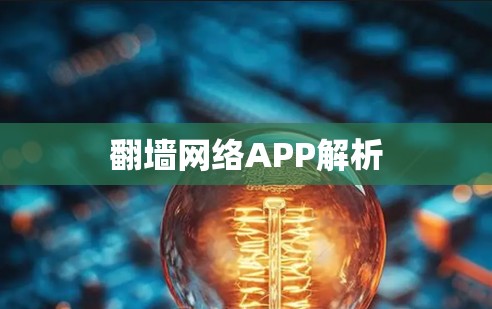 翻墙网络APP解析 翻墙网络APP解析
