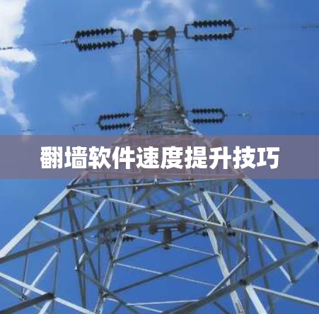 翻墙软件速度提升技巧 翻墙软件速度提升技巧