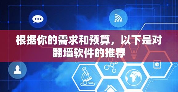 根据你的需求和预算，以下是对翻墙软件的推荐