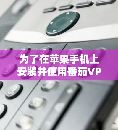为了在苹果手机上安装并使用番茄VPN的苹果客户端，您可以按照以下步骤进行