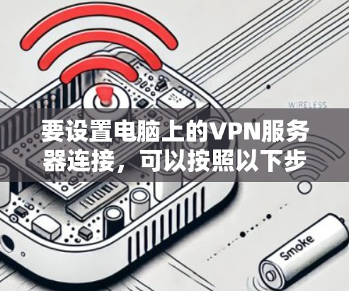 要设置电脑上的VPN服务器连接，可以按照以下步骤进行
