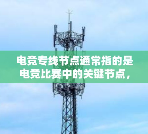 电竞专线节点通常指的是电竞比赛中的关键节点，这些节点负责管理赛事的各个阶段，确保比赛的顺利进行。电竞节点在现代电竞中扮演着重要角色，以下是关于电竞节点的一些基本信息