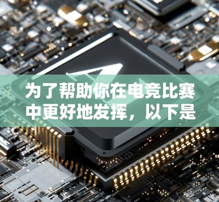 为了帮助你在电竞比赛中更好地发挥，以下是一些关于电竞网络优化工具的详细指南