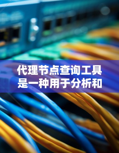 代理节点查询工具是一种用于分析和监控云原生代理节点性能的工具,帮助管理员优化网络配置和资源利用。以下是该工具的详细介绍