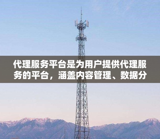 代理服务平台是为用户提供代理服务的平台,涵盖内容管理、数据分析、市场推广等多个领域。以下是几个常见的代理服务平台推荐